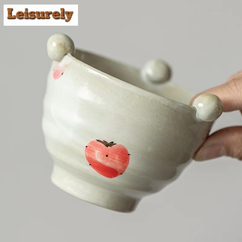 Hand-painted Strawberry Roasted Tea Stove Japanese Powder Yin Aroma Enhancer Burner Flavoring Tea Leaf Rack Kung Fu Ceremony