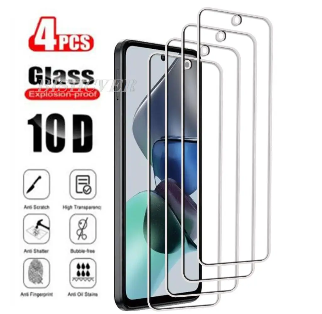 

4Pcs Tempered Glass FOR Motorola Moto G23 6.5" MotoG23 G13 MotoG13 Screen Protector Phone Protective Glass Film 9H