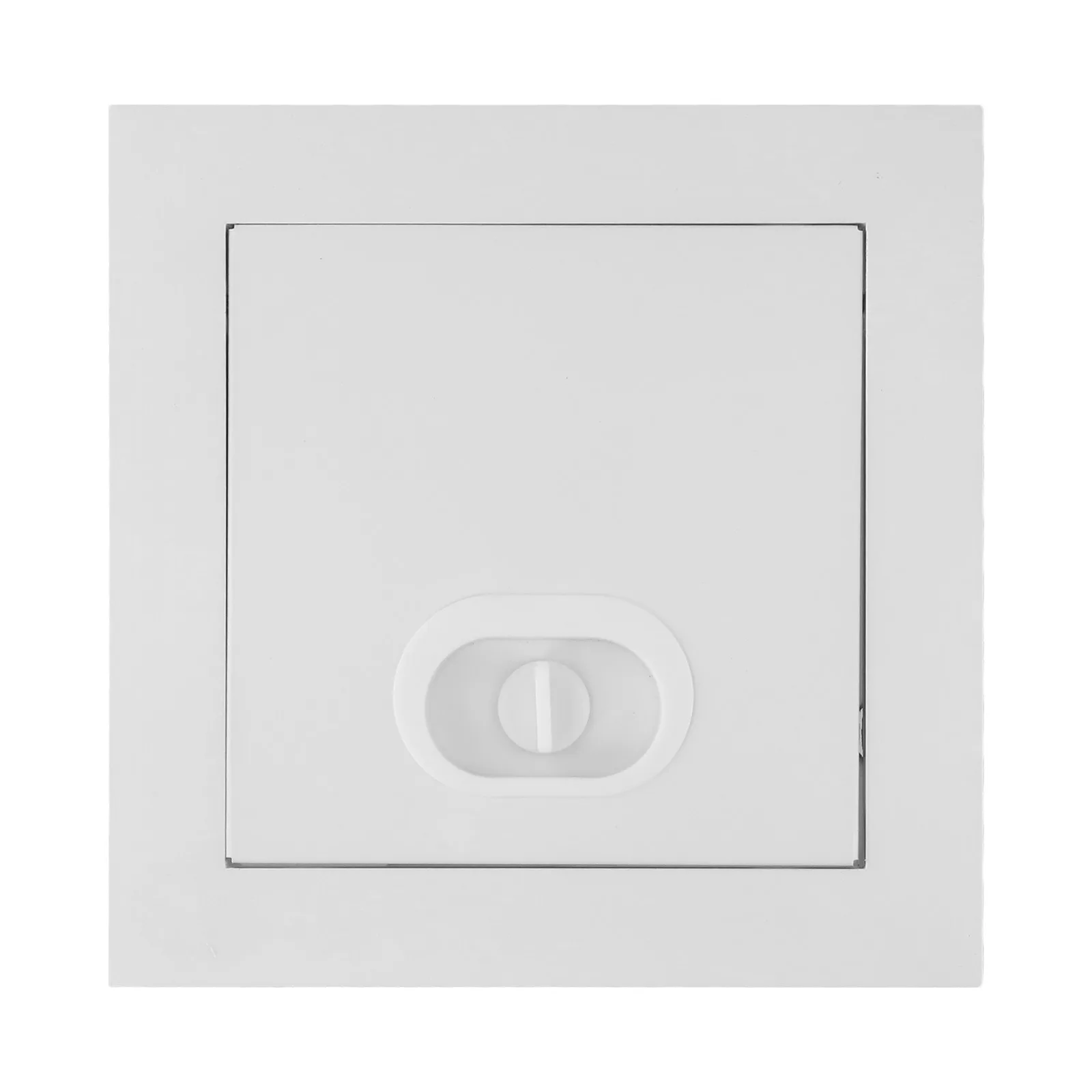 1pc Access Panel Inspection Port Galvanized Aluminum Alloy Access Doors Wall Ceiling White Hatch Cover With Rotary Switch access panel