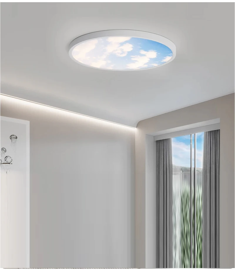 LED Ceiling Light Bedroom Lamp Blue Sky White Clouds Ceiling Lamps for Living Room Brightness Kitchen Lighting LED Panel Light