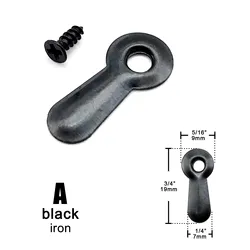 Durable Metal and Plastic Turnbutton Lock (A black iron)