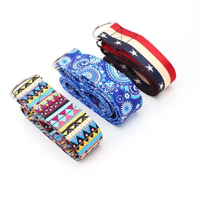 Multi-Colors Women Yoga Stretching Belt Fitness Men And Women Sports Accessories Resistance Hip Elastic Band 2
