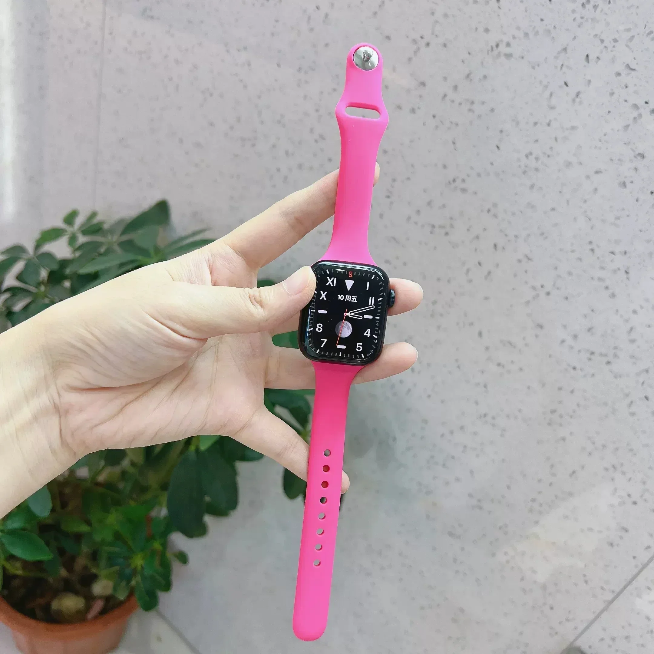 Slim Silicone Strap For Apple Watch Band 45mm 44mm 40mm 41mm 42-38mm sport bracelet iwatch series 8 7 se 3 4 5 6 9 ultra 2 49mm