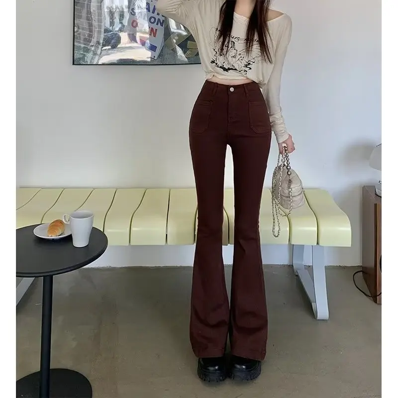 

Retro Style Jeans Women's New Niche Jeans with Wide Legs for Casual High-Waisted Trousers Popular Pants