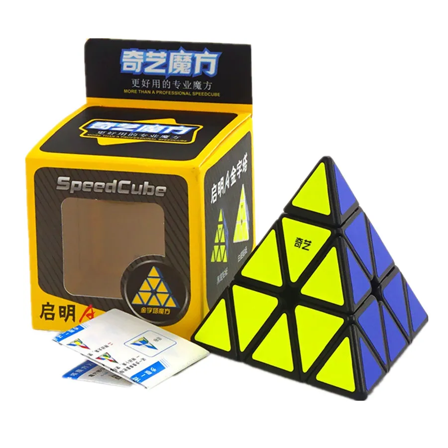 QiYi 3x3 Pyramid Magic Cube Professional Speed Puzzle Educational Toys