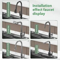 เปลี่ยนก๊อกน้ำอ่างล้างจานในครัวแบบก๊อกน้ำธรรมดาพร้อมการติดตั้งขนาดเดียวกันและการยืนยันการบริการลูกค้า 4