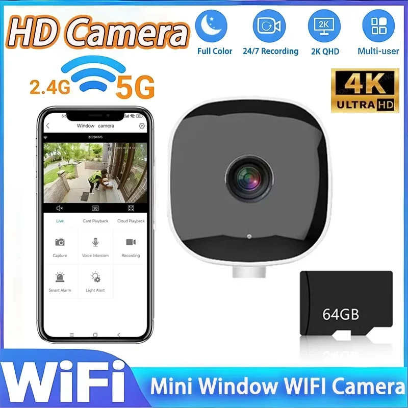 Lenovo 30W WiFi Security Camera, 4K HD Smart Home Monitor with Night Vision & Motion Detection, 2.4GHz Remote Viewing Cam 6
