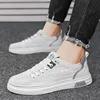 Upgrade your style with Men's Vulcanize Shoes 2025 White Leather Casual /Shoes 4