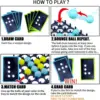 Fun Bounce Off Game Jumping Ball Board Games for Kids 1 Set Activate Ball Game Family and Party Desktop Bouncing Toy Toys 4