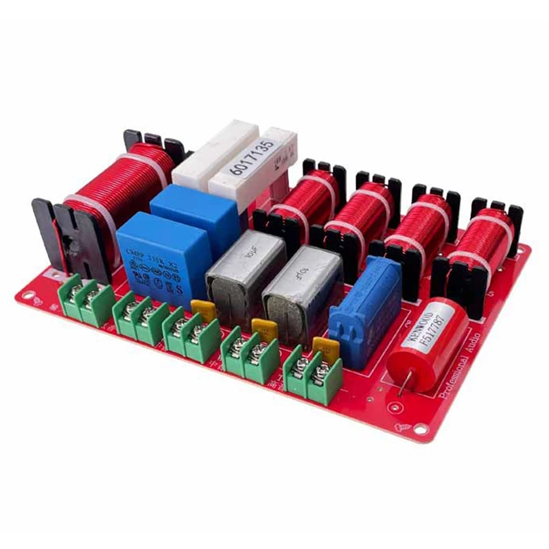 

Frequency Divider 4 Way Treble+Double Alto+Bass Speakers Divider KTV Stage Home Speaker Frequency Divider