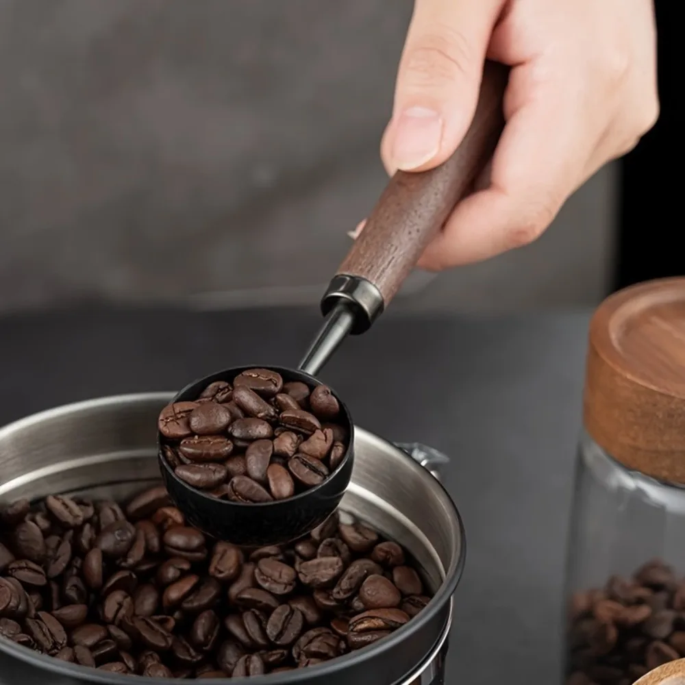 30ml Walnut Wood Coffee Scoop Stainless Steel Long Handle Measuring Spoon for Coffee Tablespoon Kitchen Tool Cafe Accessories 30ml Walnut Wood Coffee Scoop Stainless Steel Long Handle Measuring Spoon for Coffee Tablespoon Kitchen Tool Cafe Accessories