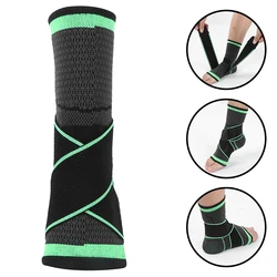 Sports Compression Knitting Cycling Basketball Mountaineering Breathable Bandage Ankle Guard 4 Sides Elastic Sprain Protectio