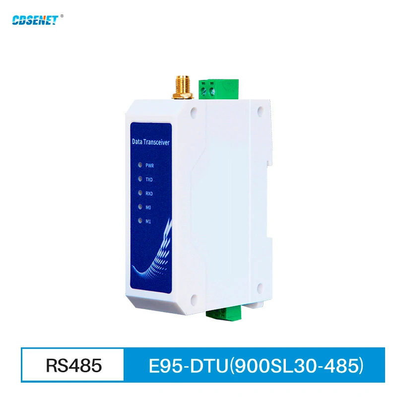 SX1268 Lora 868MHz 915MHz Wireless Data Transmission Station CDSENET E95-DTU(900SL30-485) RS485 30dbm 10KM  Modbus Relay Network industrial wireless network equipment lora rs485 iot gateway for smart meter monitoring data collector