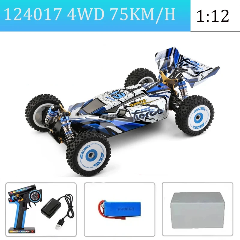 Voiture RC tout-terrain 4x4 - 2 batteries, 6 couleurs