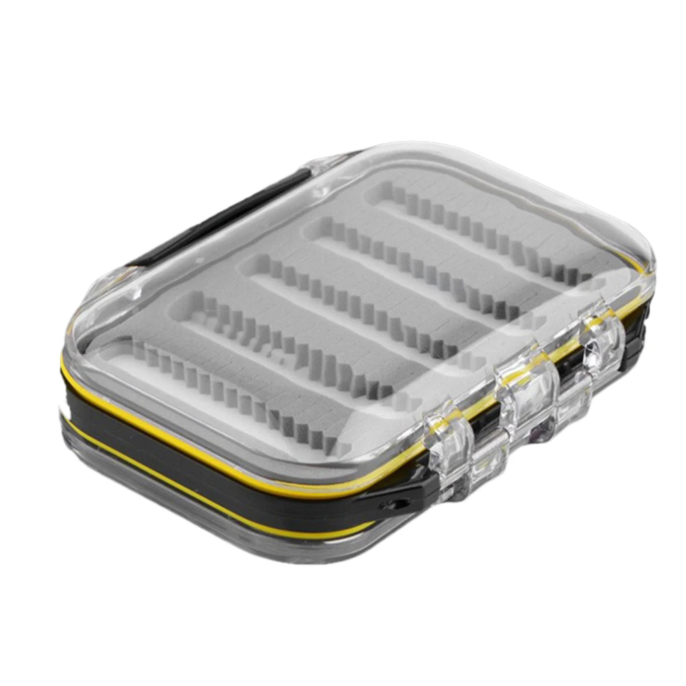 Portable Fishing Flies Gadget Holder Plastic Bait Lure Hook Boxes Lightweight Practical for Saltwater Fishing Gear Accessories