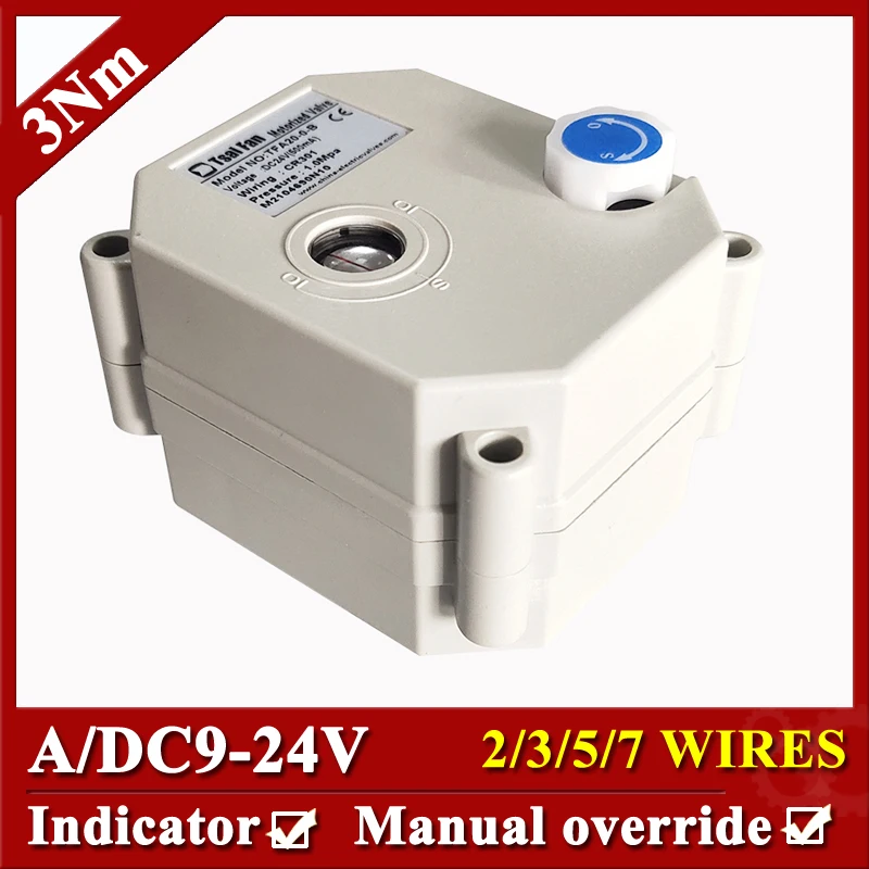 Atuador Elétrico para Válvula Fios ac Dc924v Indicador de Posição Substituição Manual Retorno de Falha de Energia