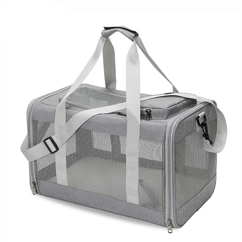 

Dog Carrier Bag Portable Pet Sling Backpack With Mesh Window Small Pet Transport Handbag Carrying For Dogs Airline Approved