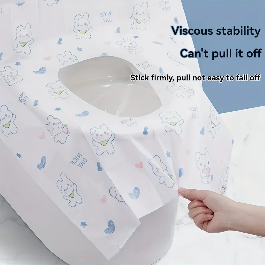 70/40/10Pcs Disposable Toilet Seat Covers Travel Public Bathrooms Airplane Hygiene Universal Fit All Ages Potty Training