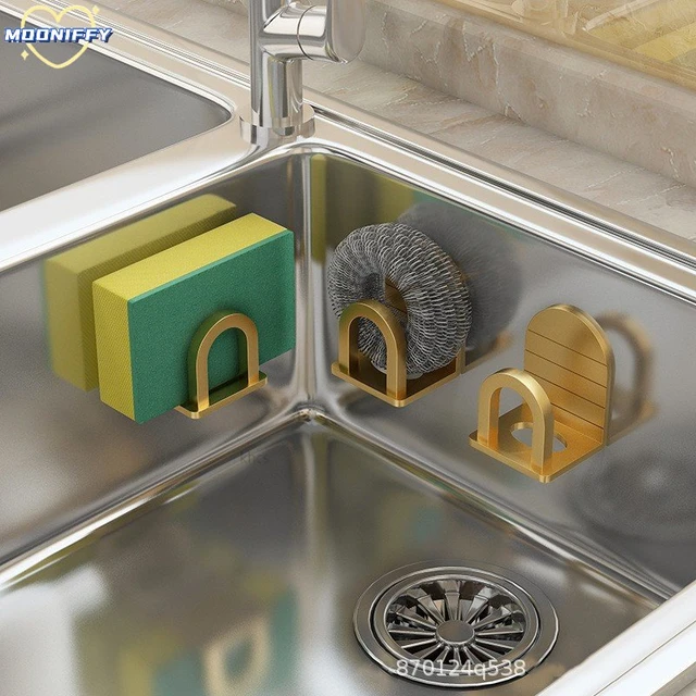 Kitchen Sink Sponges Drain Drying Rack Self Adhesive Sponges