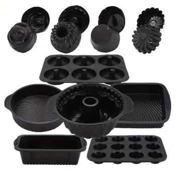 30-Piece 3D Silicone Cake Mold Set 10