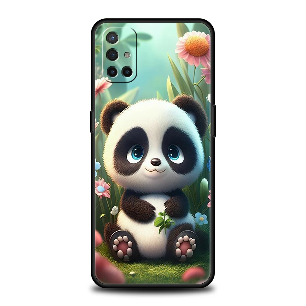 Charming Cartoon Panda Silicone Phone Case - Cute and Durable Protective Cover