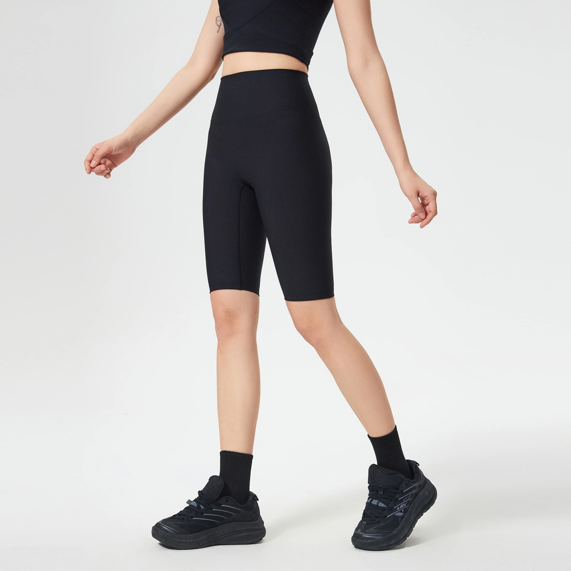 Mermaid Curve Spring and Summer High Waist Belly Tight Yoga Pants Tight Hip Fitness Shorts Outdoor Cycling Shorts for Women