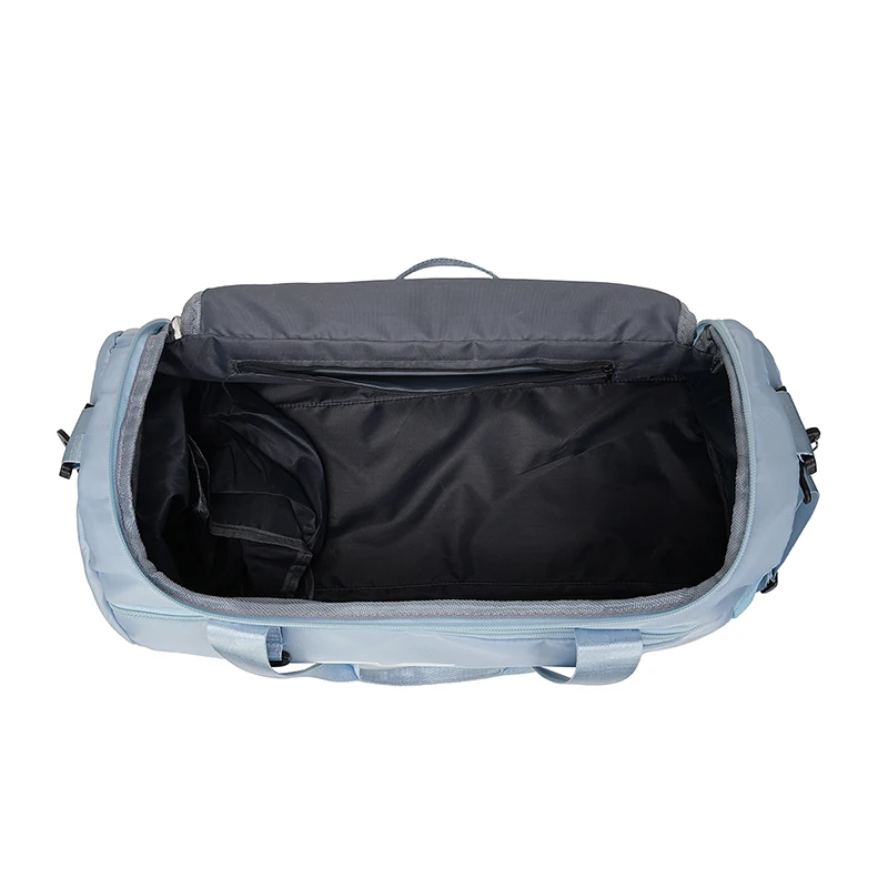 Large capacity travel bag, sports fitness backpack, with independent shoe cabinet, zipper closure, suitable for short-term and l