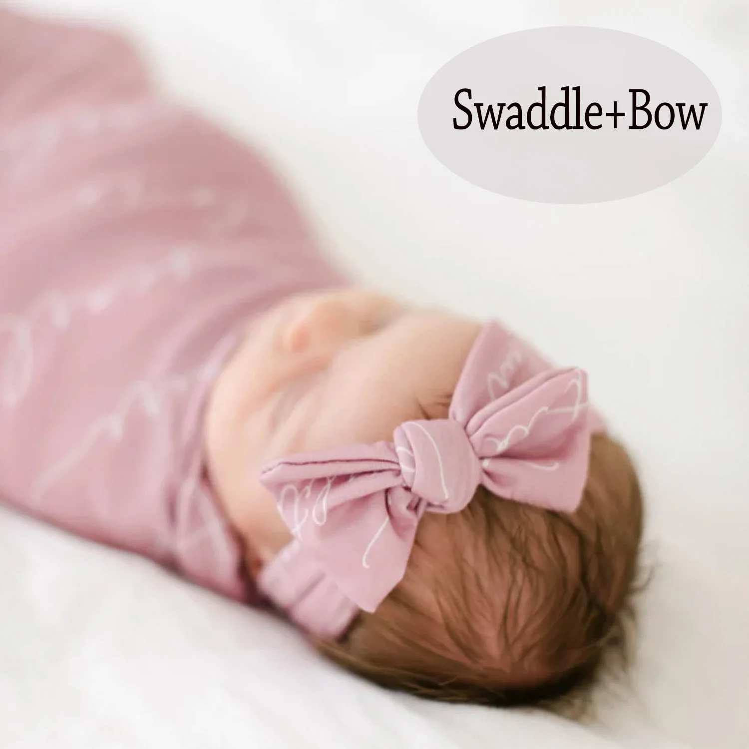 Personalized Name Jersey Swaddle Set Baby Name Hat Bow Swaddle Choose Colors and Font swaddle blanket cotton swaddle blanket hat set