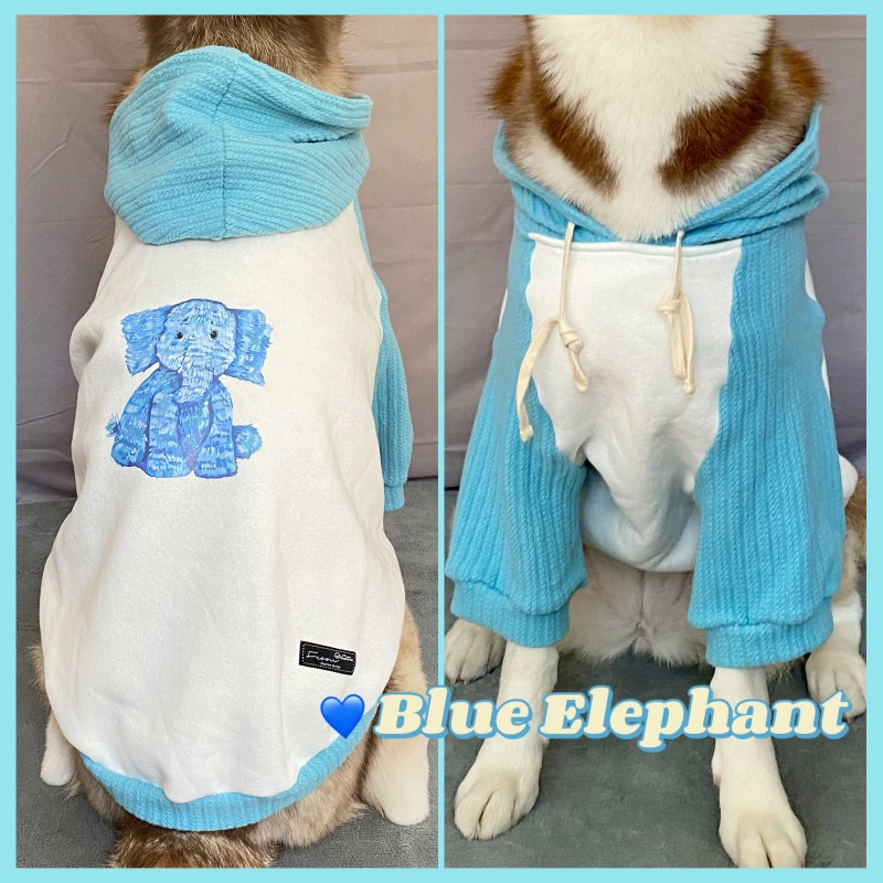 

Pet Autumn and Winter Big Dog Clothes Samoye Border Husbandry Plush Coat Medium Dog Guards Keep Warm