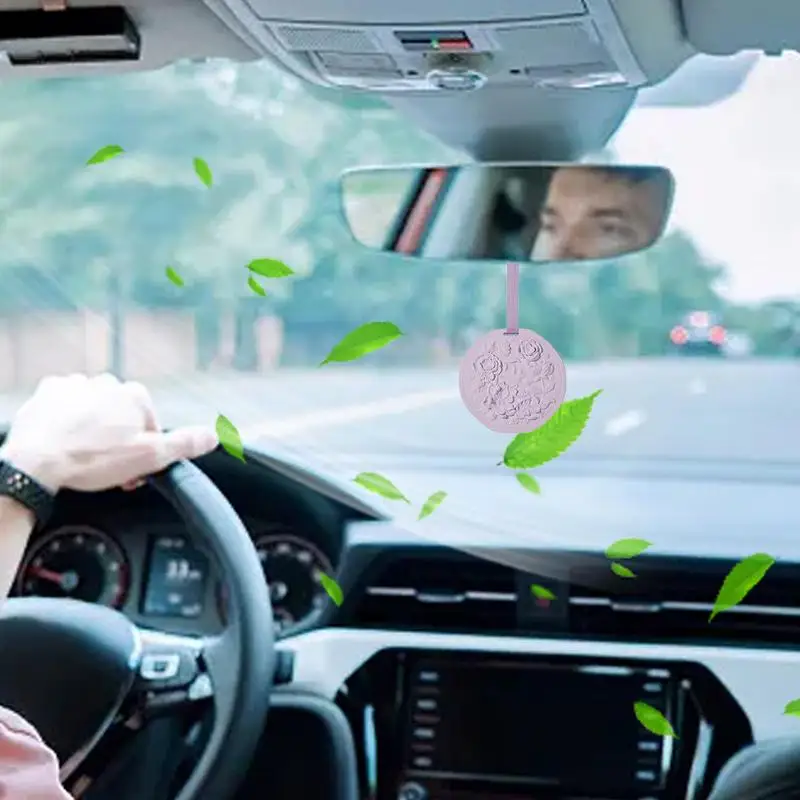 Car Air Freshener Fragrance Tablets Suspending Car Air Fresheners Rearview Pendant Odor Eliminator For Bedroom Wardrobe Shoe
