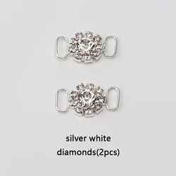Luxury Rhinestone Diamond Sneaker Charms - Colorful Shoe Decoration Accessories (Flower Diamond)