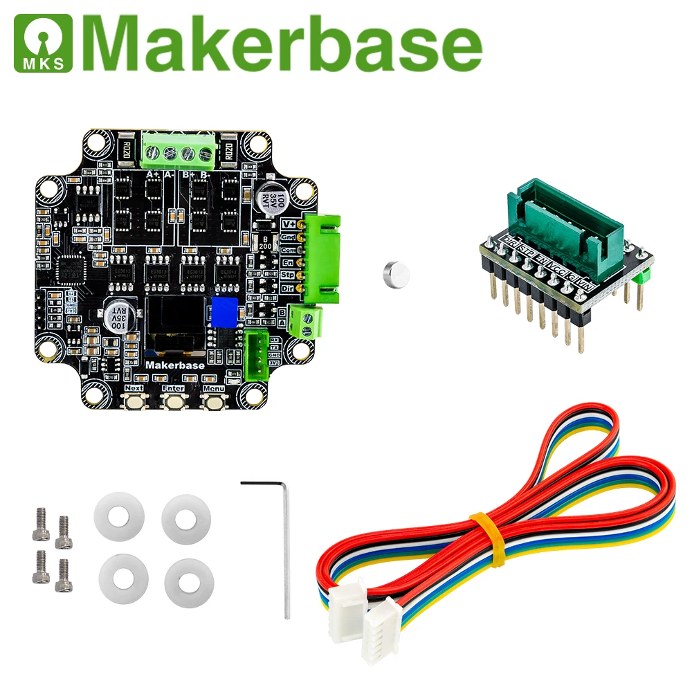 Makerbase Mks Servo57c Pcba Nema23 Circuito Fechado Driver de Motor de Passo Cnc Impressora 3d para Gen_l Foc Tranquila e Eficiente Rs485 - Imagem 2