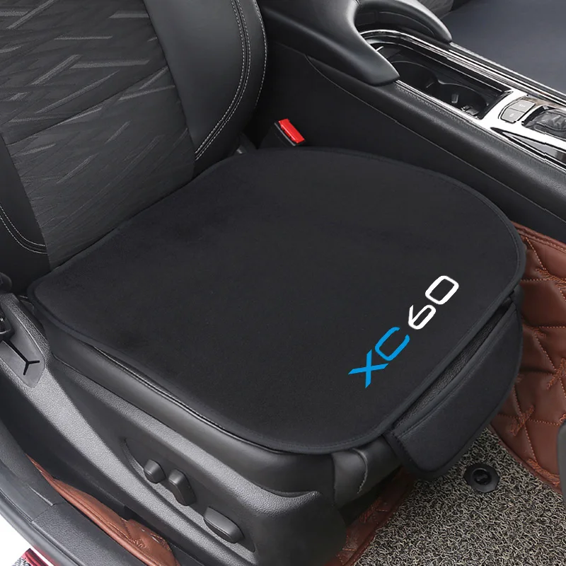 Cojín de asiento de coche, funda antideslizante de terciopelo de