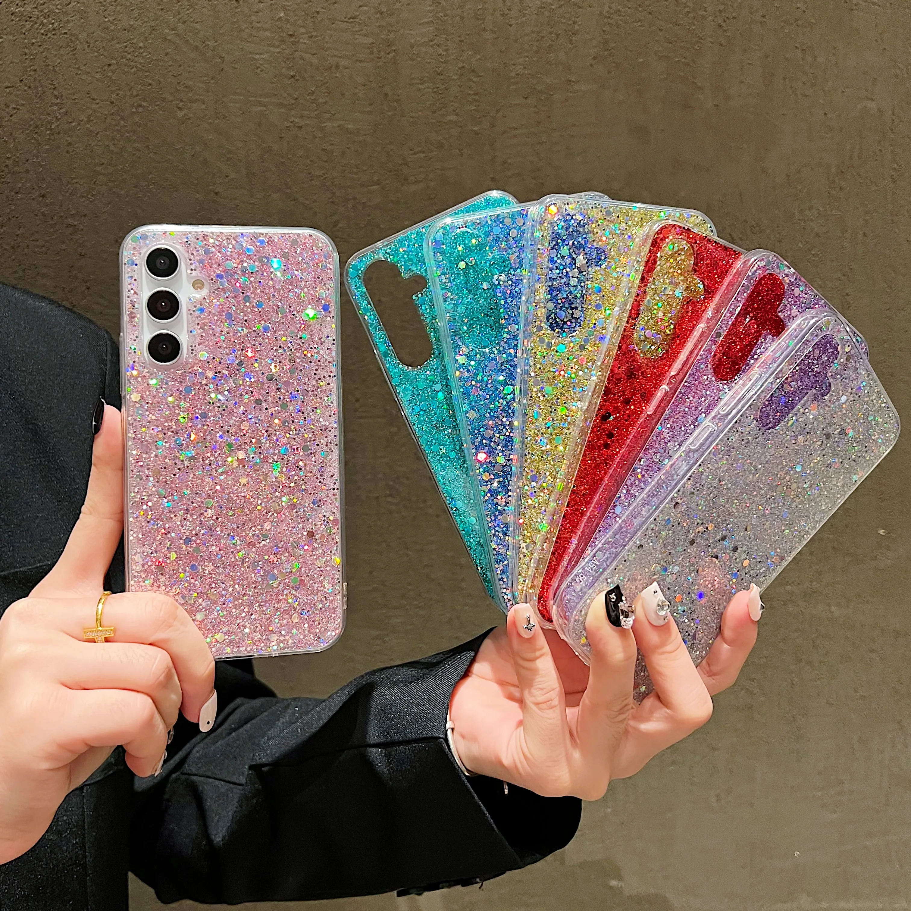 Luxury Glitter Sequins Shiny Soft Bling Phone Case