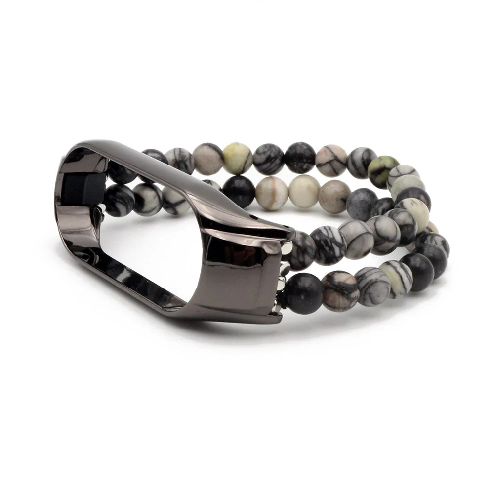 Elegant Agate Bead Elastic Fashion Watch Band