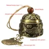 1pcs Bell Characteristics Handmade Hanging Wind Chime Hemp Rope Traditional Zinc Alloy Dragon Fish Luck Fortune 1