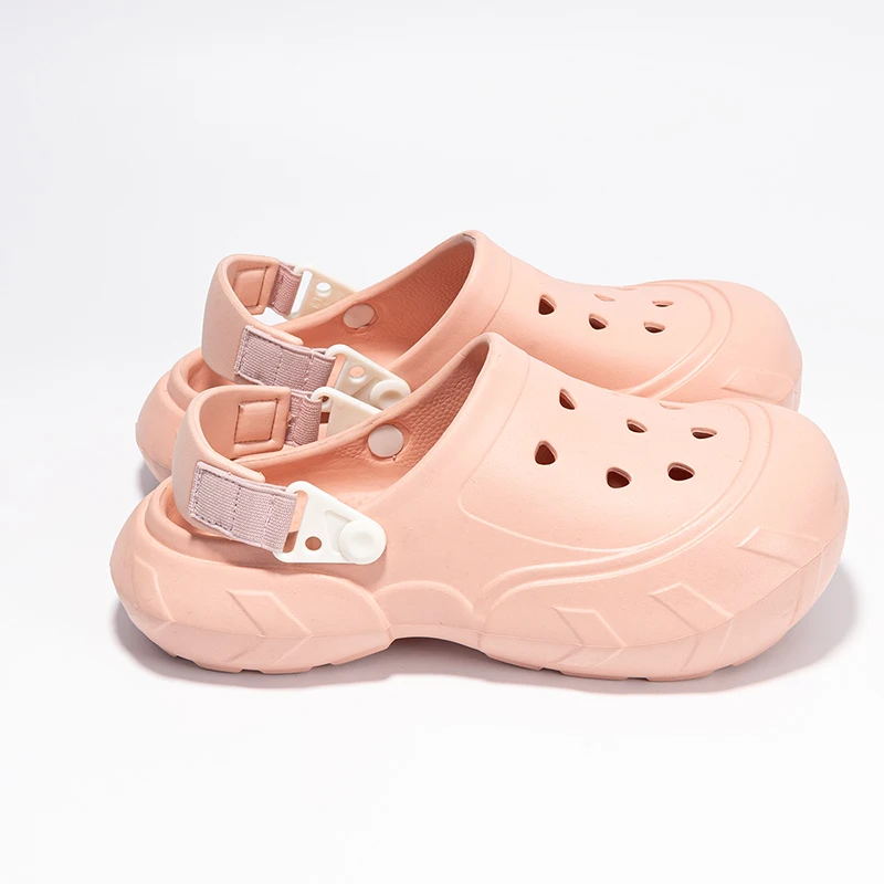 

Fashion Pink Clogs Women Summer Outdoor Beach Shoes Men Light Hollow Platform Men's Sandals Comfortable Non-slip Casual Slippers