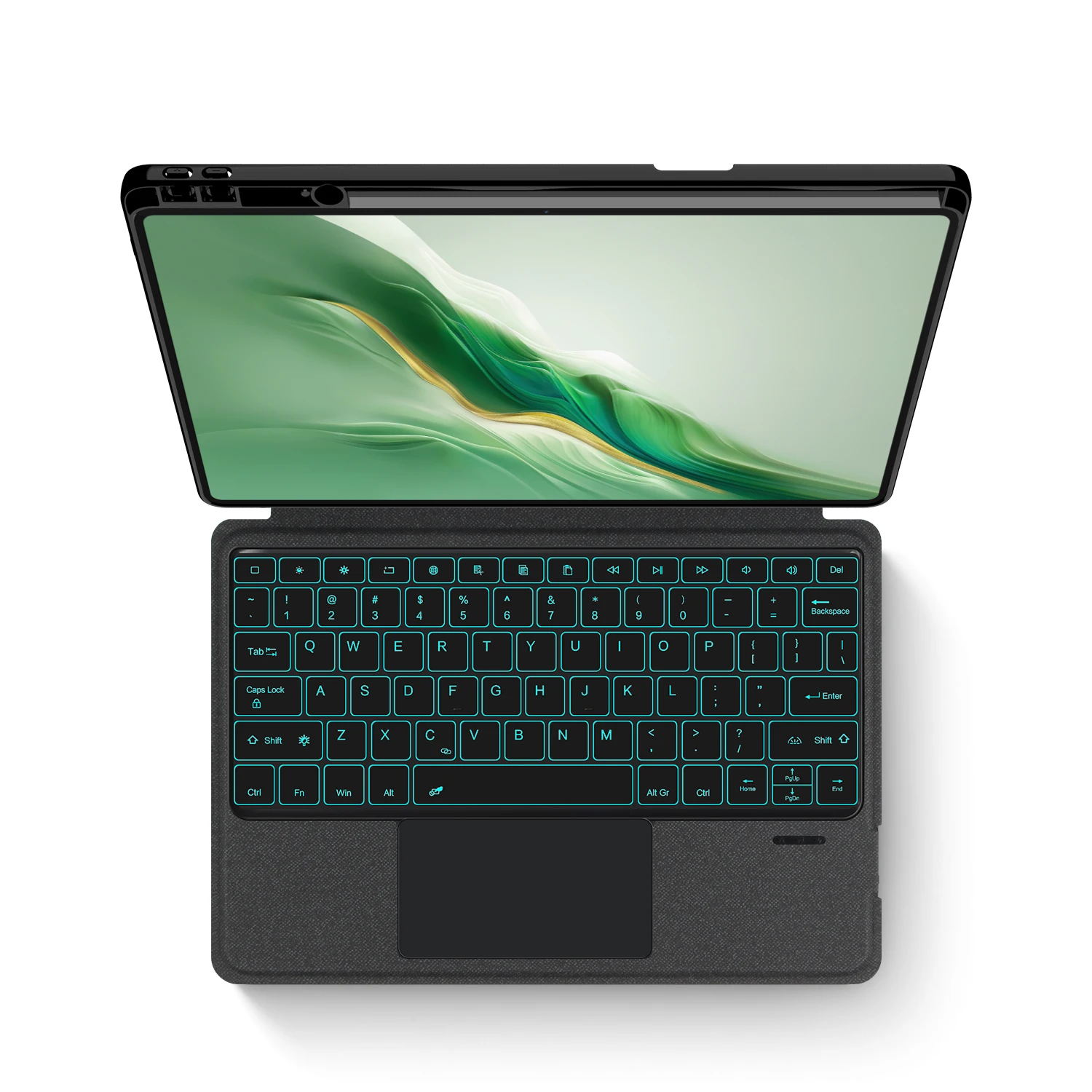 Enhanced Backlit Keyboard Case with Pencil Holder