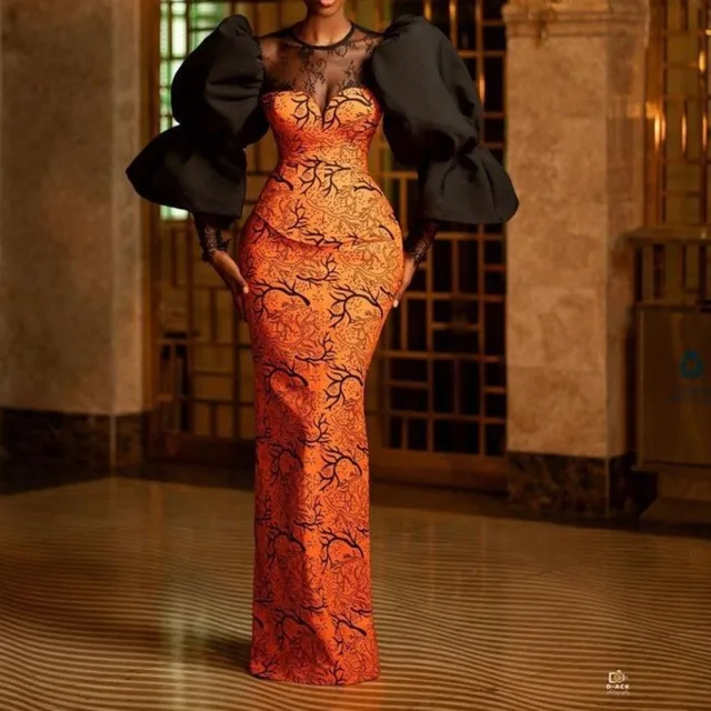 Duni Puff Sleeve Corset Print Dress - Image 2
