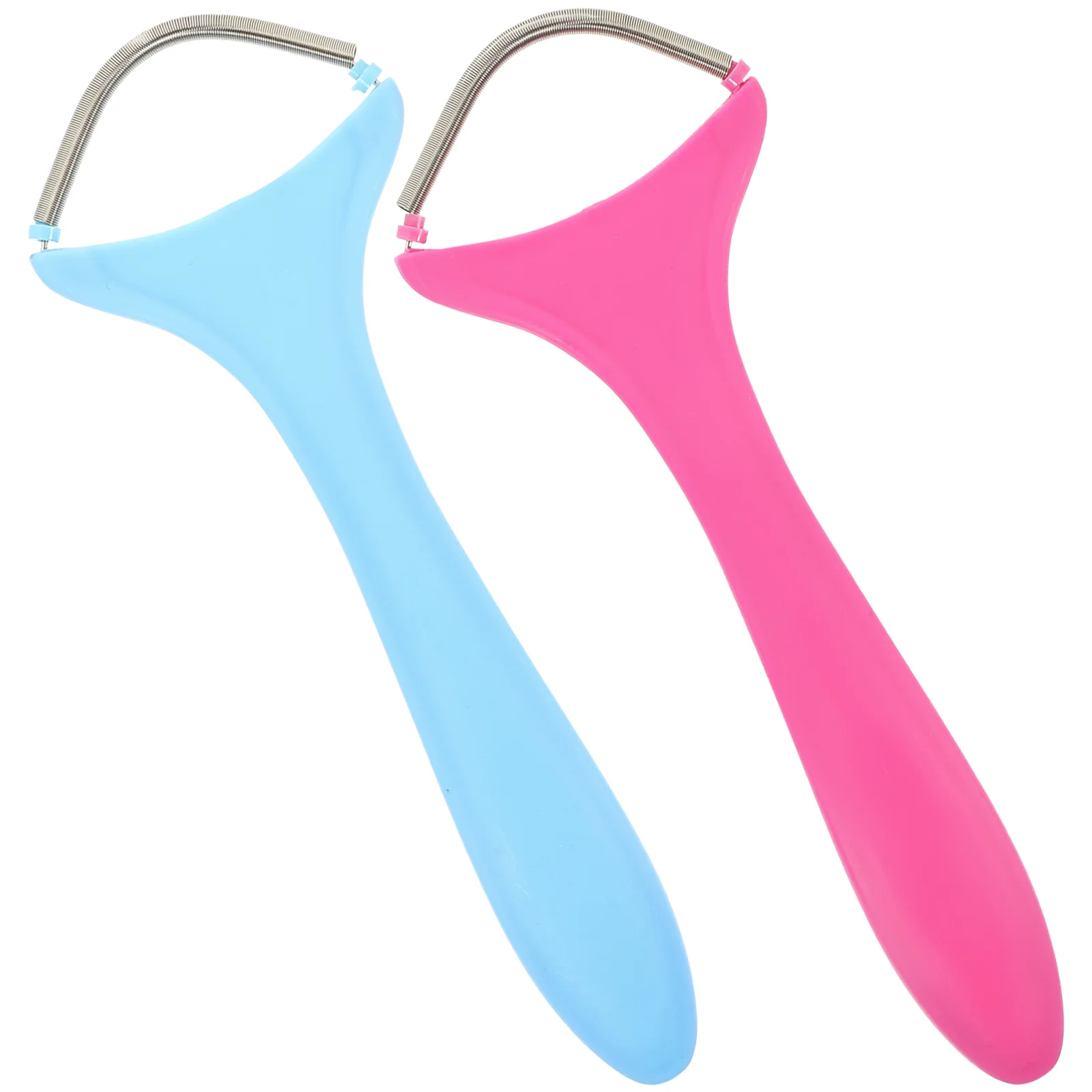 

2 Pcs Facial Hair Remover Epilator Spring Threading Painless Tool for Face Portable Eyebrow Women Miss Lip