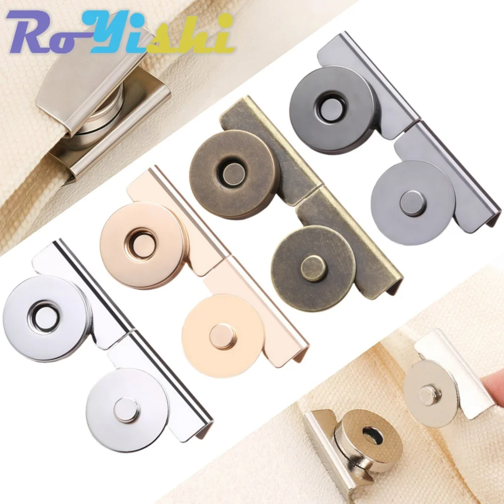 4/12 Sets nahtloser Magnetknopf, Magnetschnalle, versteckter Knopf, Druckknopf für Umhängetasche, Geldbörse, Kleidung, DIY-Bastelzubehör