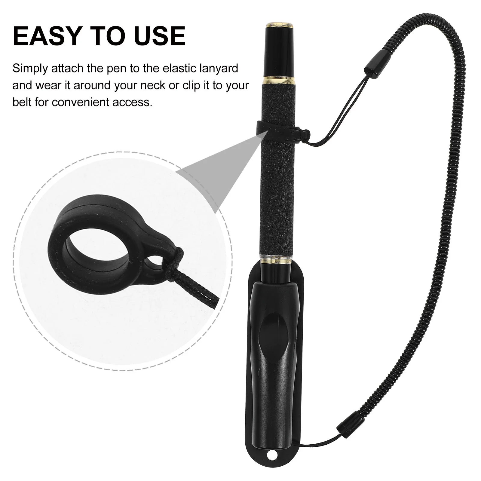 Elastic Pen Lanyard Holder Silicone Marker Belt Clip Stylus String Writing Desk Accessories ganizer For With Anti Loss 2Pcs