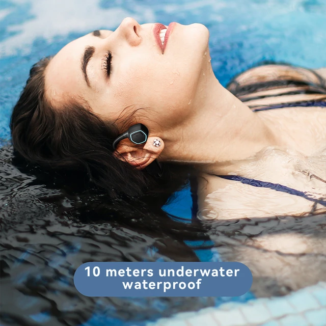 XIAOMI-auriculares de conducción ósea para natación, cascos inalámbricos  con Bluetooth, resistentes al agua IPX8, reproductor MP3 de 32GB, Hifi, con  micrófono - AliExpress