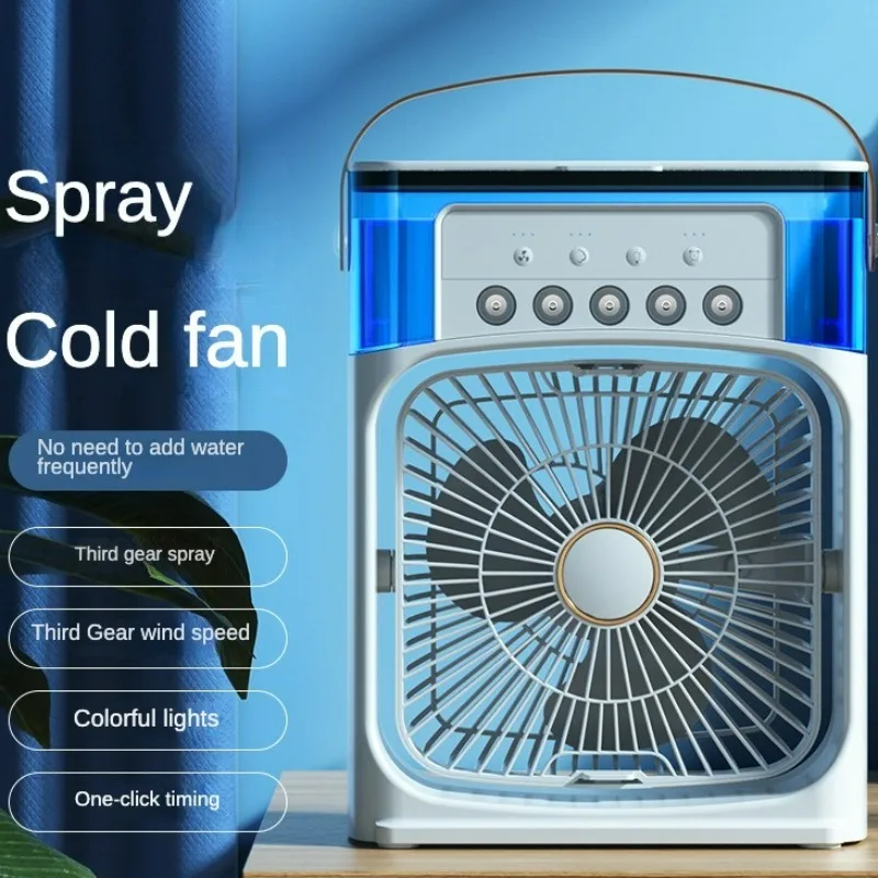 

Portable Humidifier Fan AIr Conditioner Household Small Air Cooler Hydrocooling Portable Air Adjustment for Office 3 Speed Fan