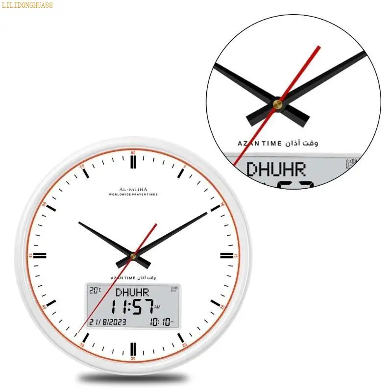 Description Picture 4 of itemJ1HA FAJ-360 Vintage Round Wall Clock Multifunctional Alarm Clock for Bedroom Office
