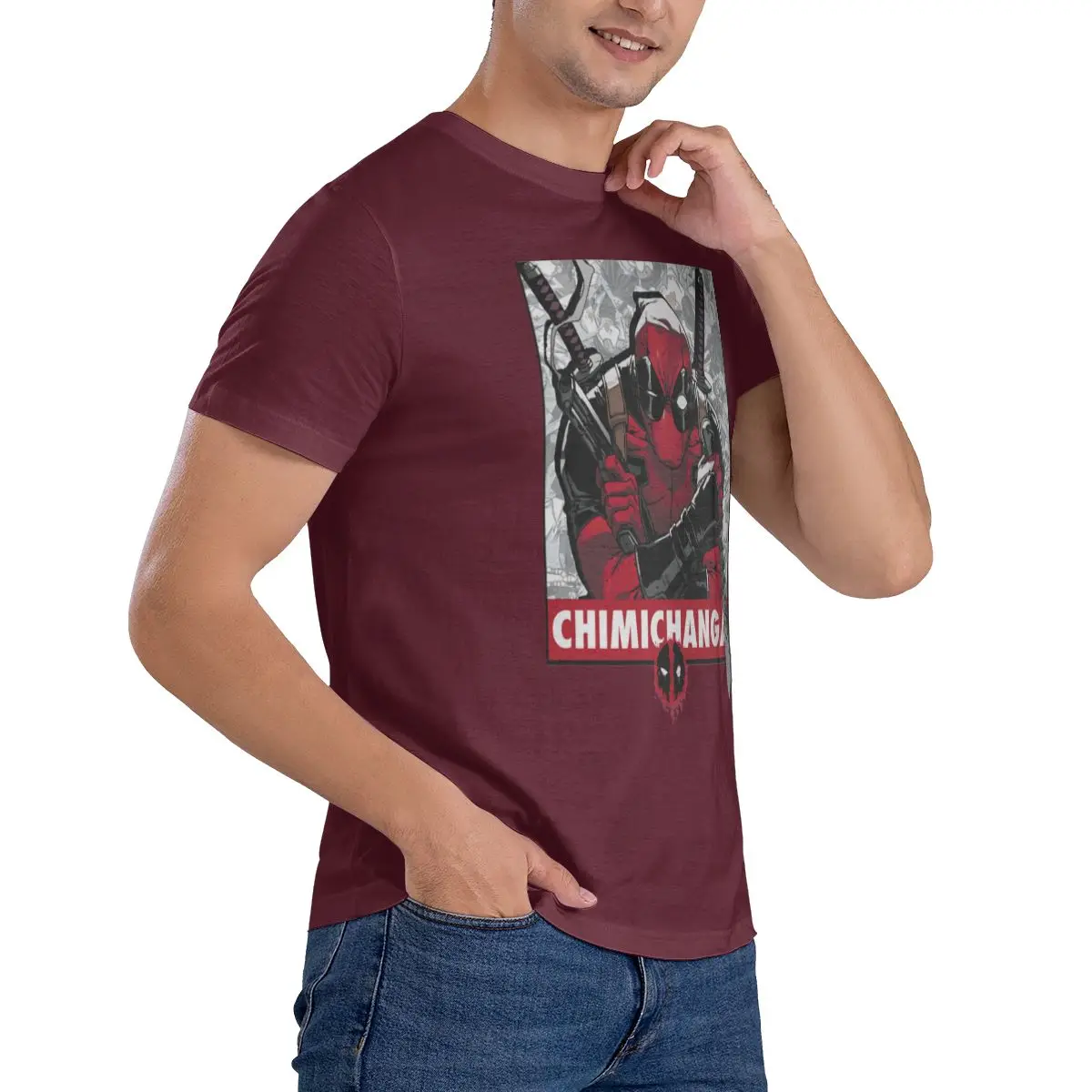 Marvel Deadpool Comic Chimichangas Wanted Poster T-Shirt