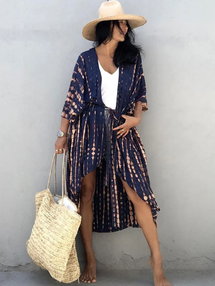 navy blue kimono