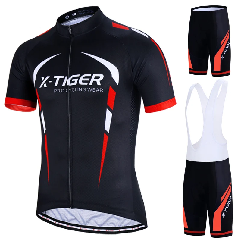 Cycling Jersey Cycling Suit Cycling Jersey Set X-Tiger Pro Cycling Set MTB Bicycle Wear Maillot Ropa Ciclismo 3 Colors Bike Uniform Cycling Jersey Set Clothing