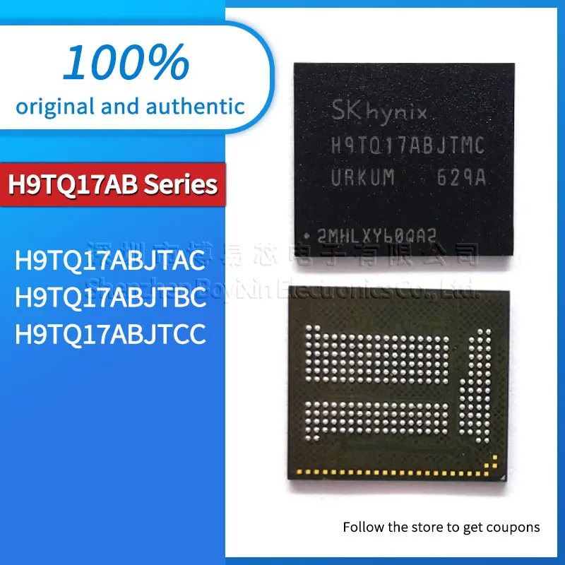 

Original genuine H9TQ17ABJTAC H9TQ17ABJTBC H9TQ17ABJTCC 16G+2G emcp 16G BGA-221 memory IC chip