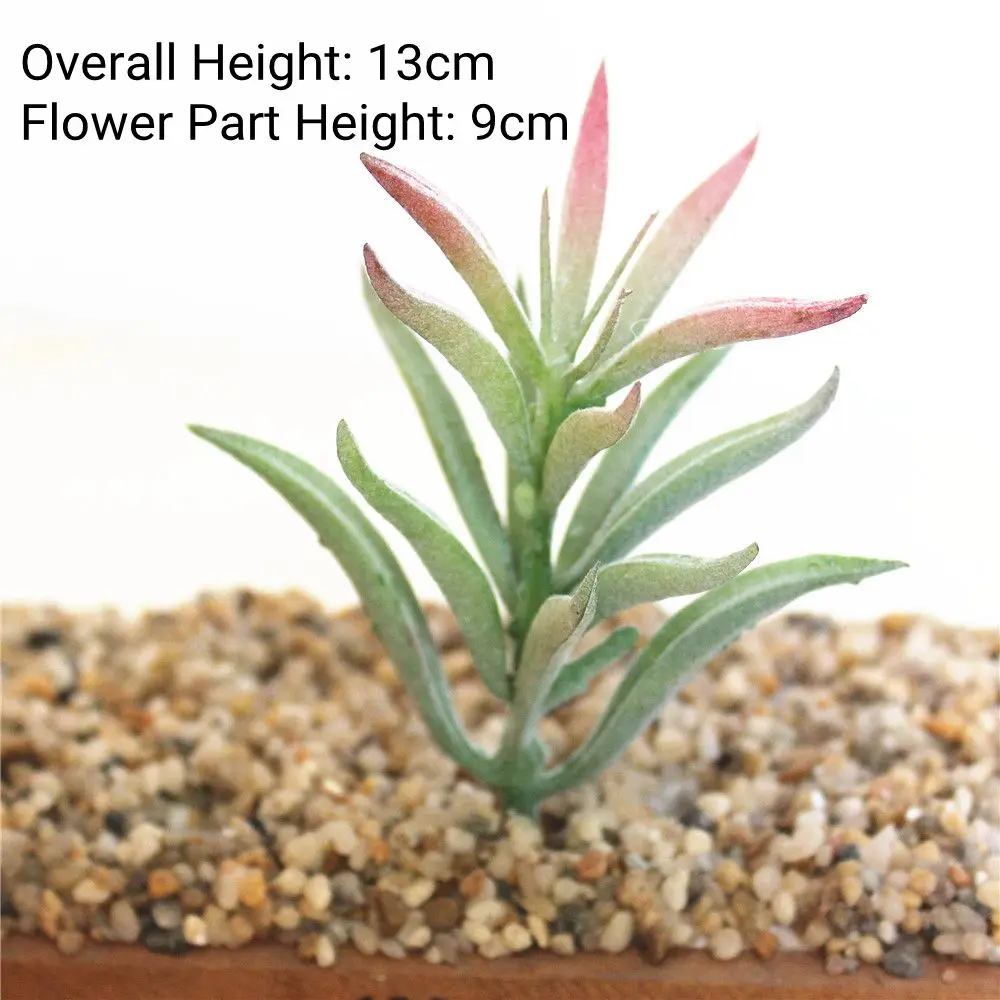 Verdant Flocked Artificial Succulents for Home and Garden Decor